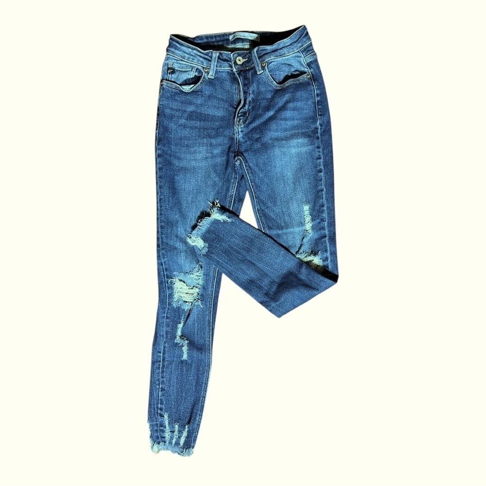 🆕KanCan Distressed Skinny Denim Jeans Sz 26